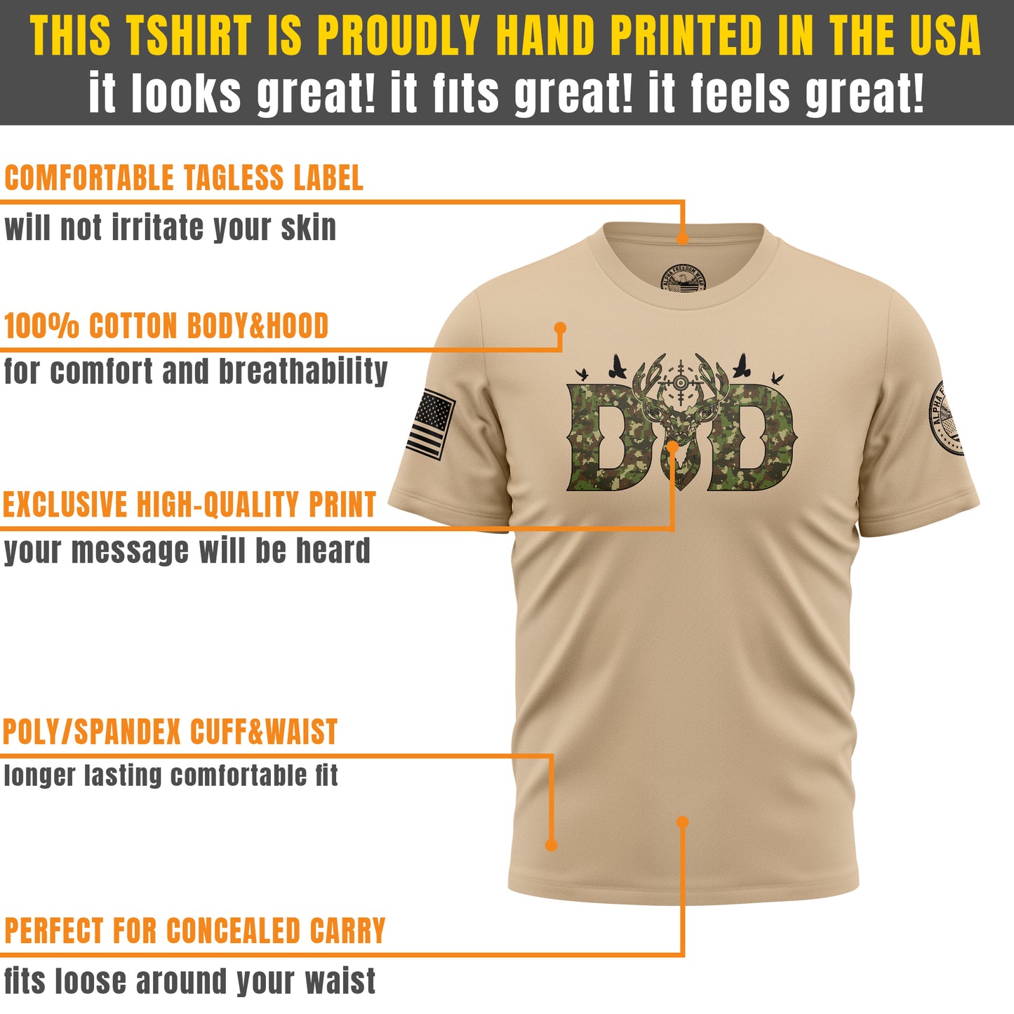 Hunter Dad Camo – T-Shirt