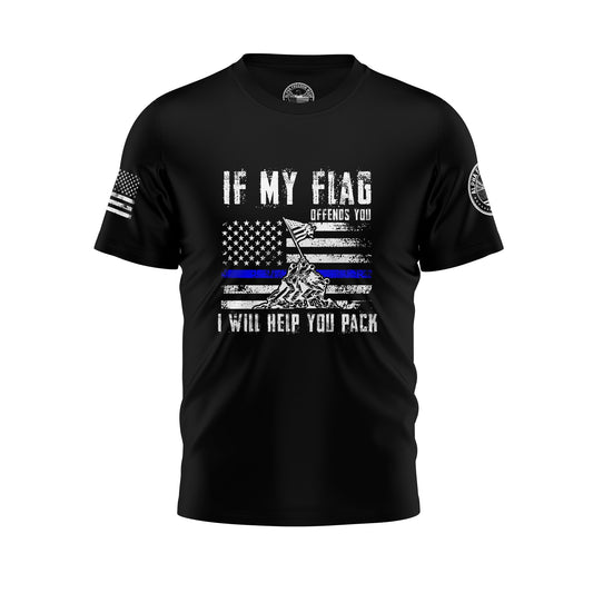 If My Flag Offends You I Will Help You Pack T-shirt