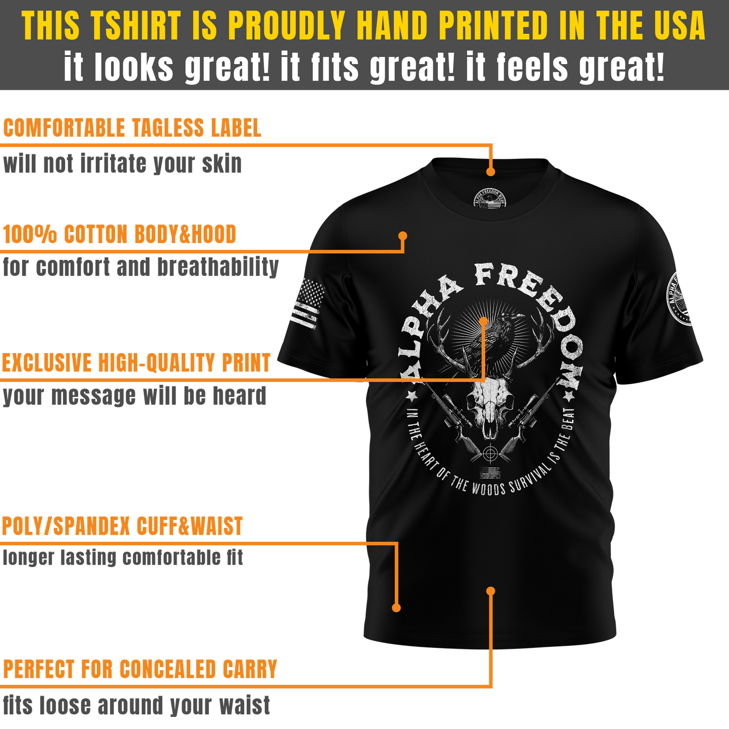 Alpha Freedom Tactical Hunter T-Shirt