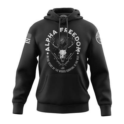 Alpha Freedom Tactical Hunter Black Hoodie