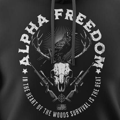 Alpha Freedom Tactical Hunter Black Hoodie