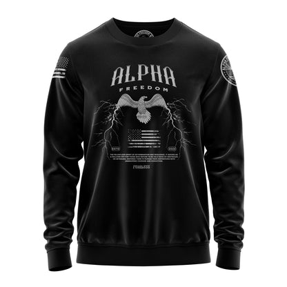 Alpha Freedom Eagle & Flag Fearless Sweatshirt