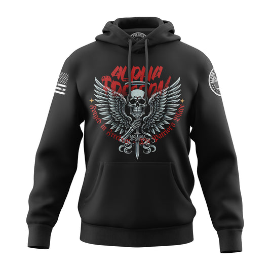 FORGED IN FREEDOM - Forged in Freedom – Skull & Blade Patriotic Hoodie