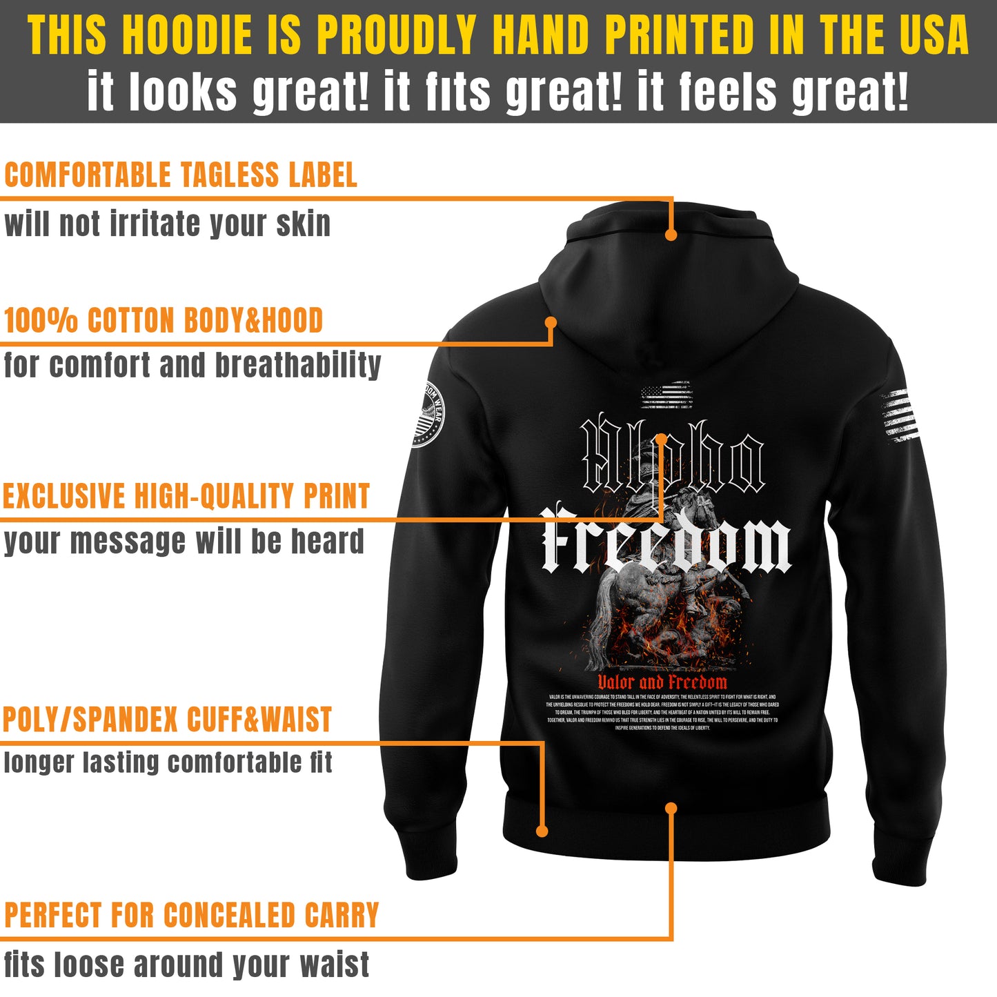 Valor And Freedom Hoodie