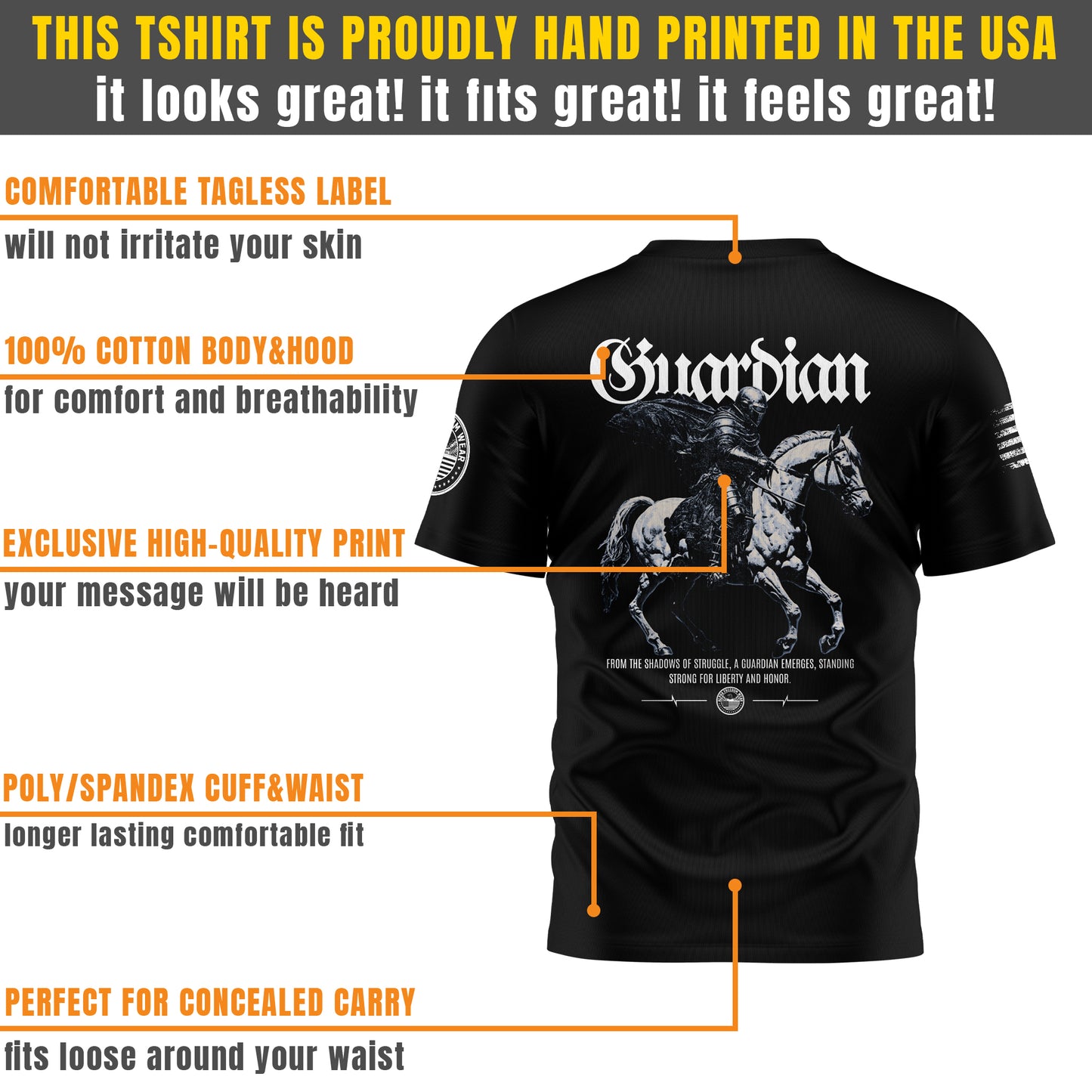 Liberty and Honor Guardian T-shirt