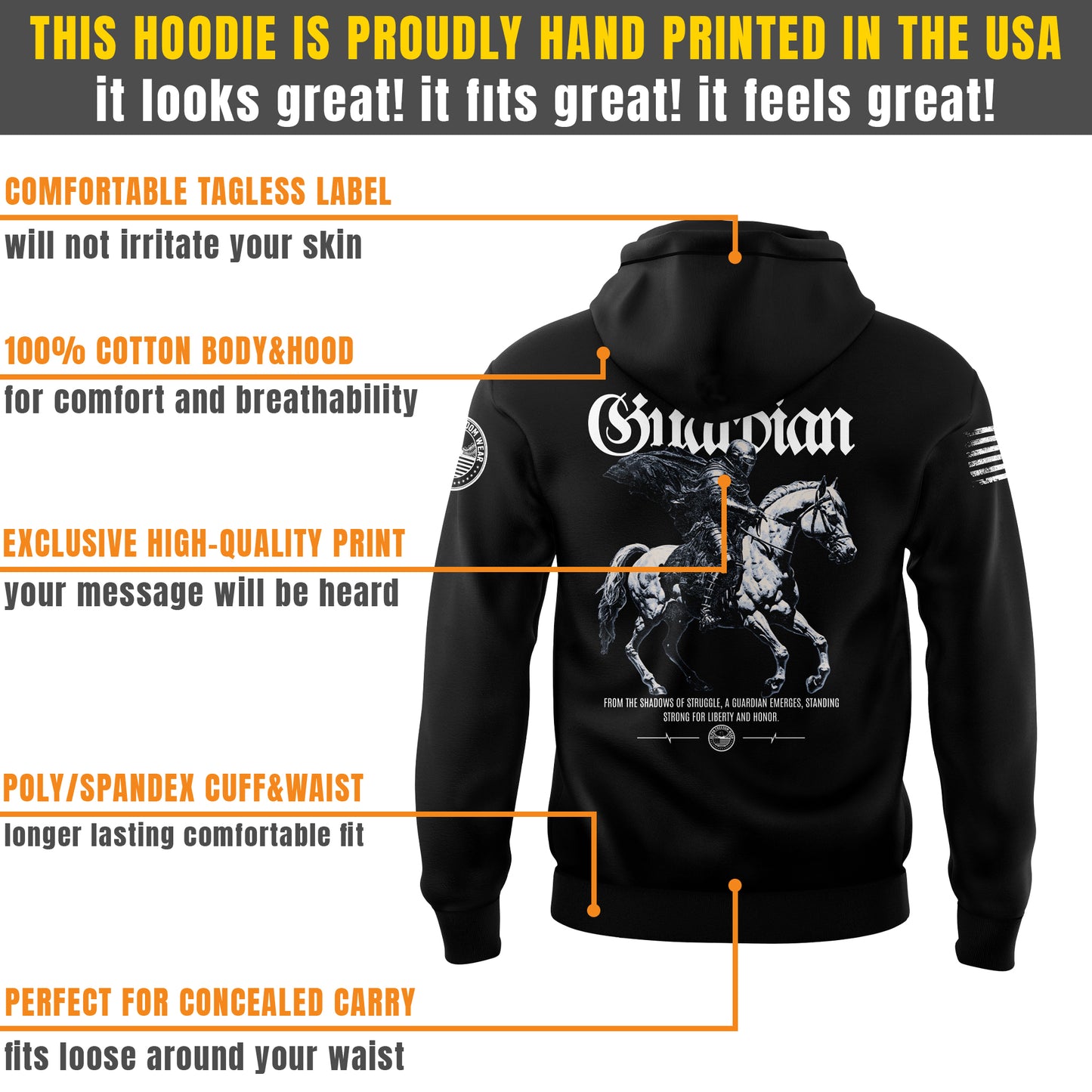 Liberty and Honor Guardian Hoodie