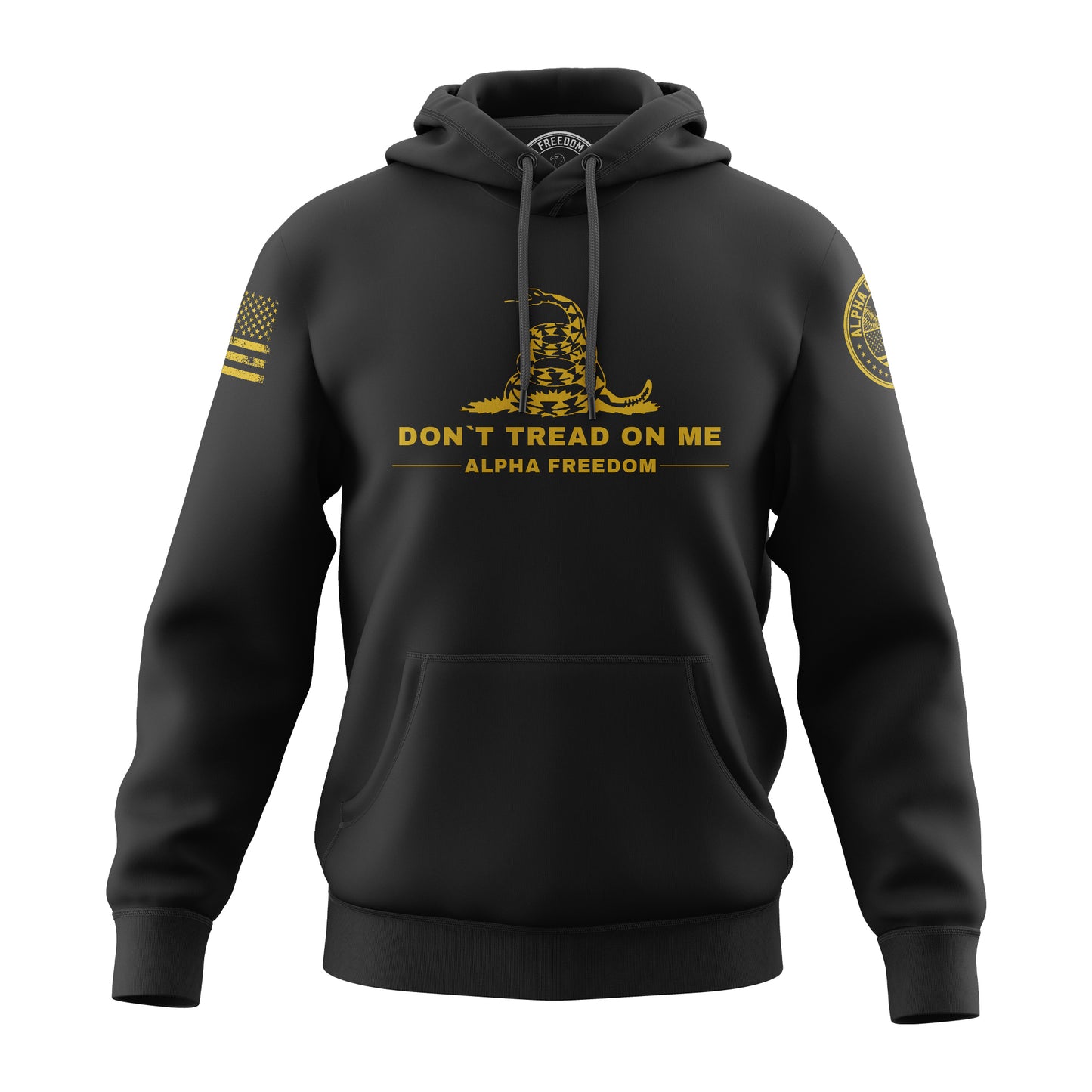 Don't Tread On Me – Yellow Print Hoodie