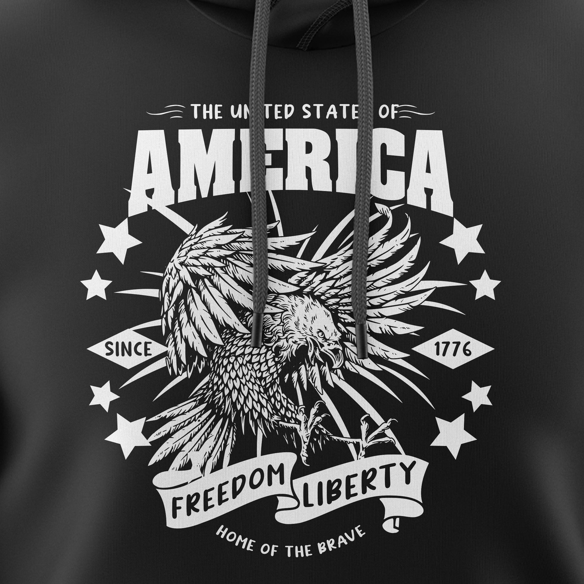 Since 1776 – Freedom & Liberty Home of The Brave Hoodie