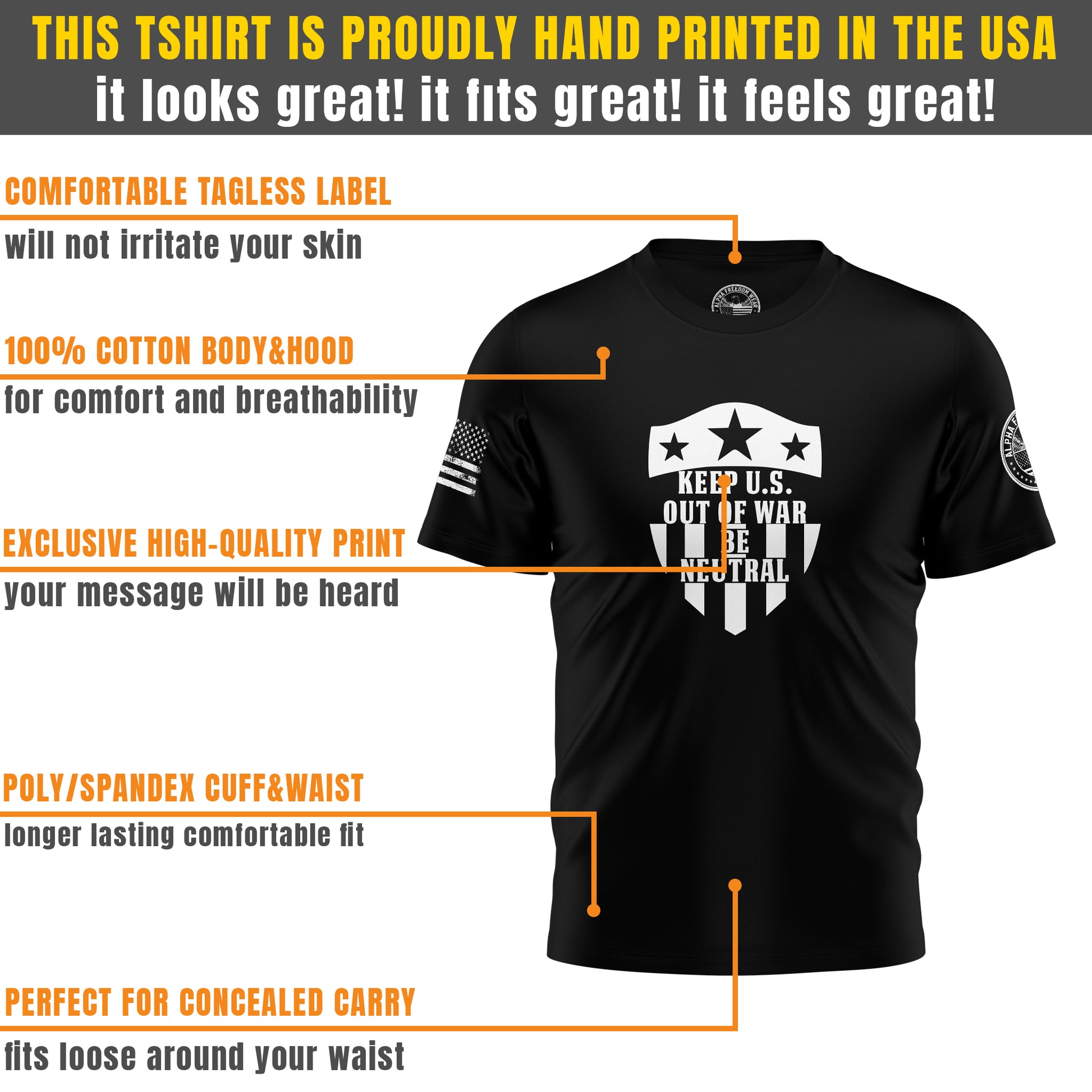 T-Shirt Hand Printed In The USA