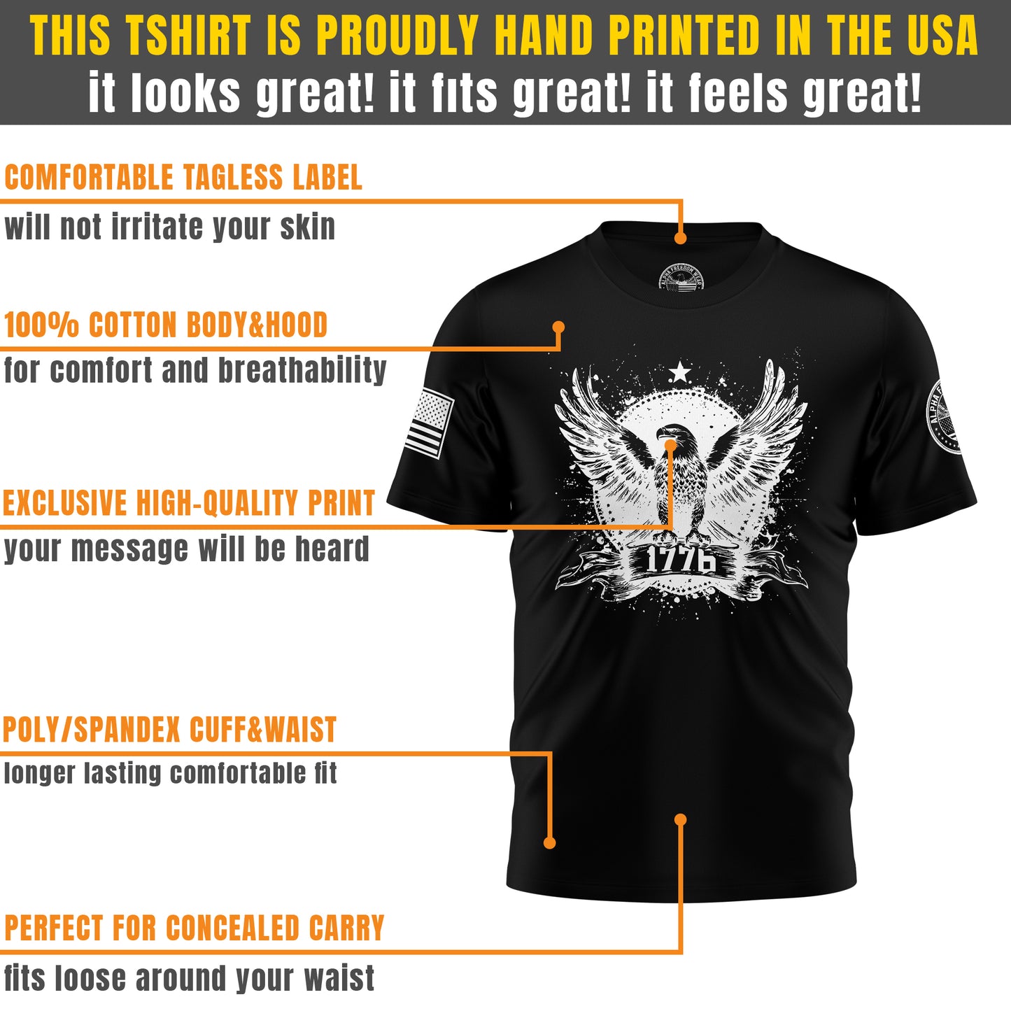 1776 Eagle – T-Shirt