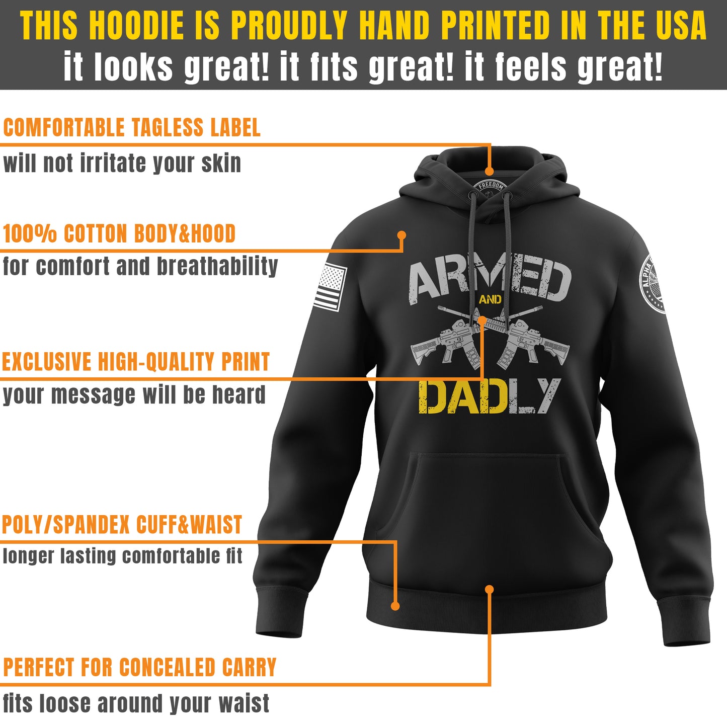 Armed and Dadly – Hoodie