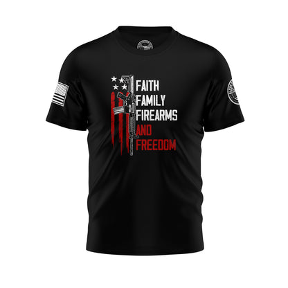 Faith, Family, Firearms & Freedom – T-Shirt