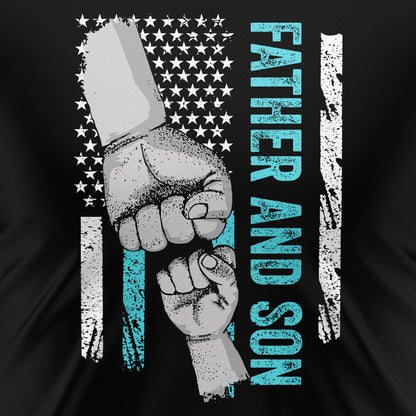 Father and Son American Flag – T-Shirt