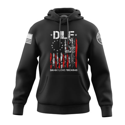 Gun American Flag DILF – Hoodie