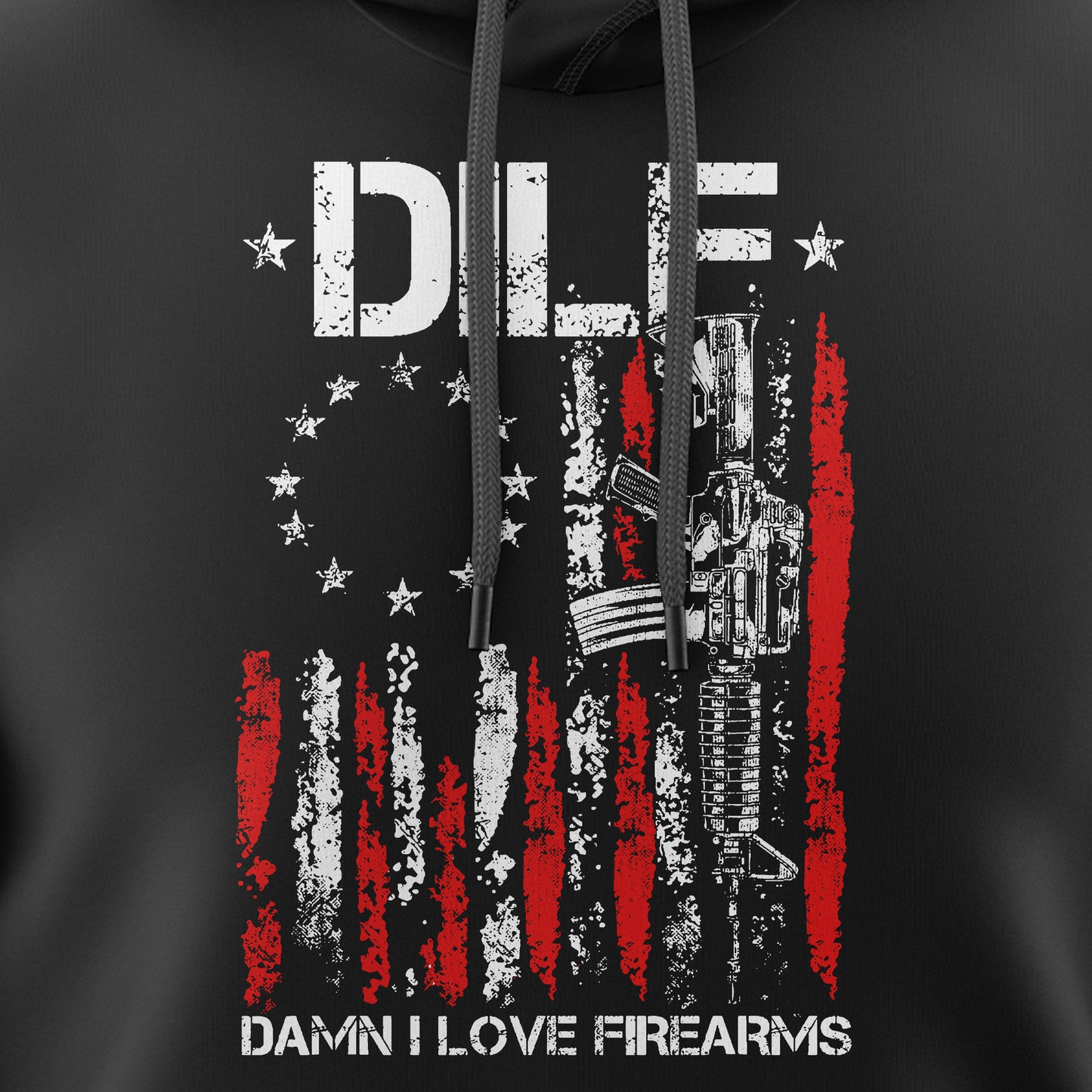 Gun American Flag DILF – Hoodie