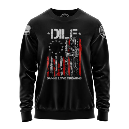 Gun American Flag DILF – Sweatshirt