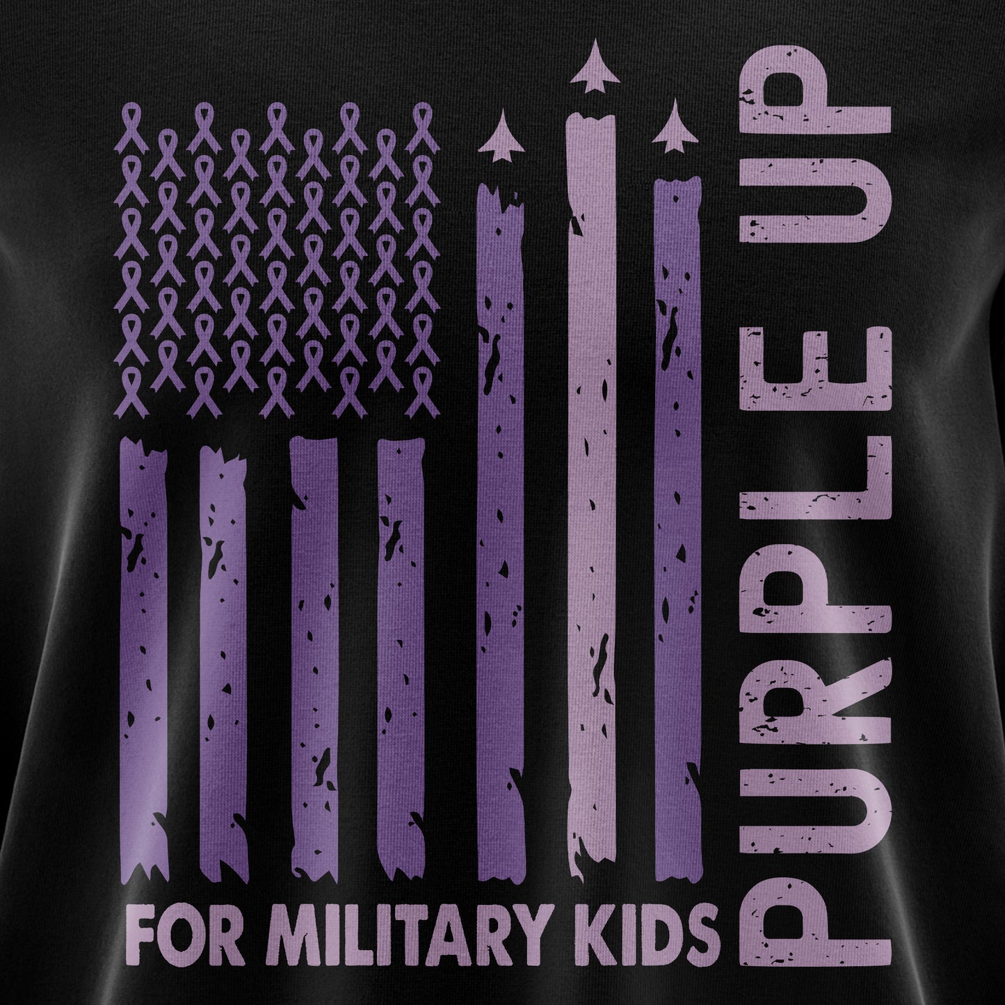 Purple Up for Military Kids – Sweatshirt