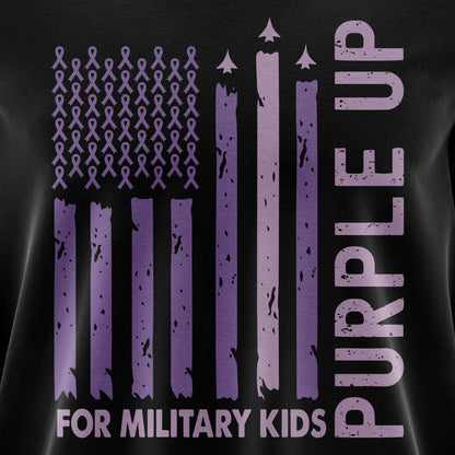 Purple Up for Military Kids – Sweatshirt