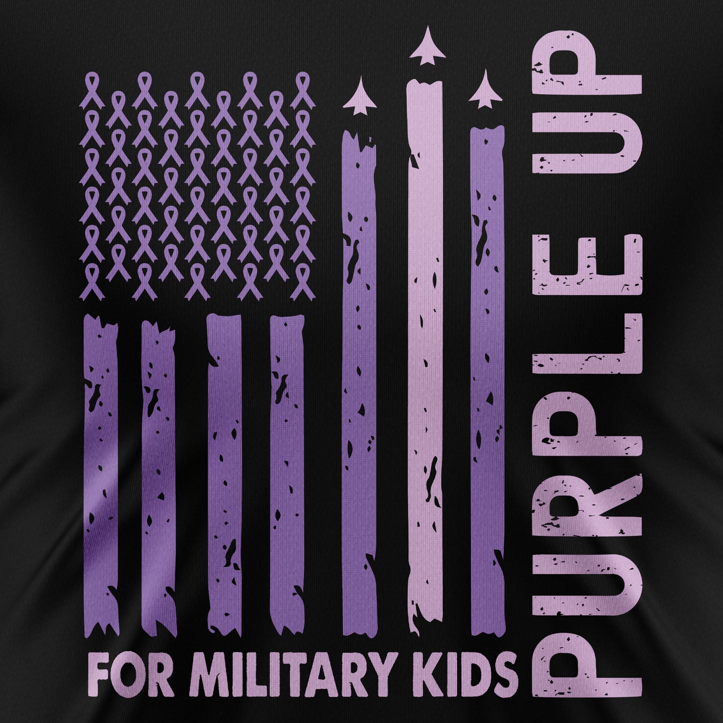 Purple Up for Military Kids – T-Shirt