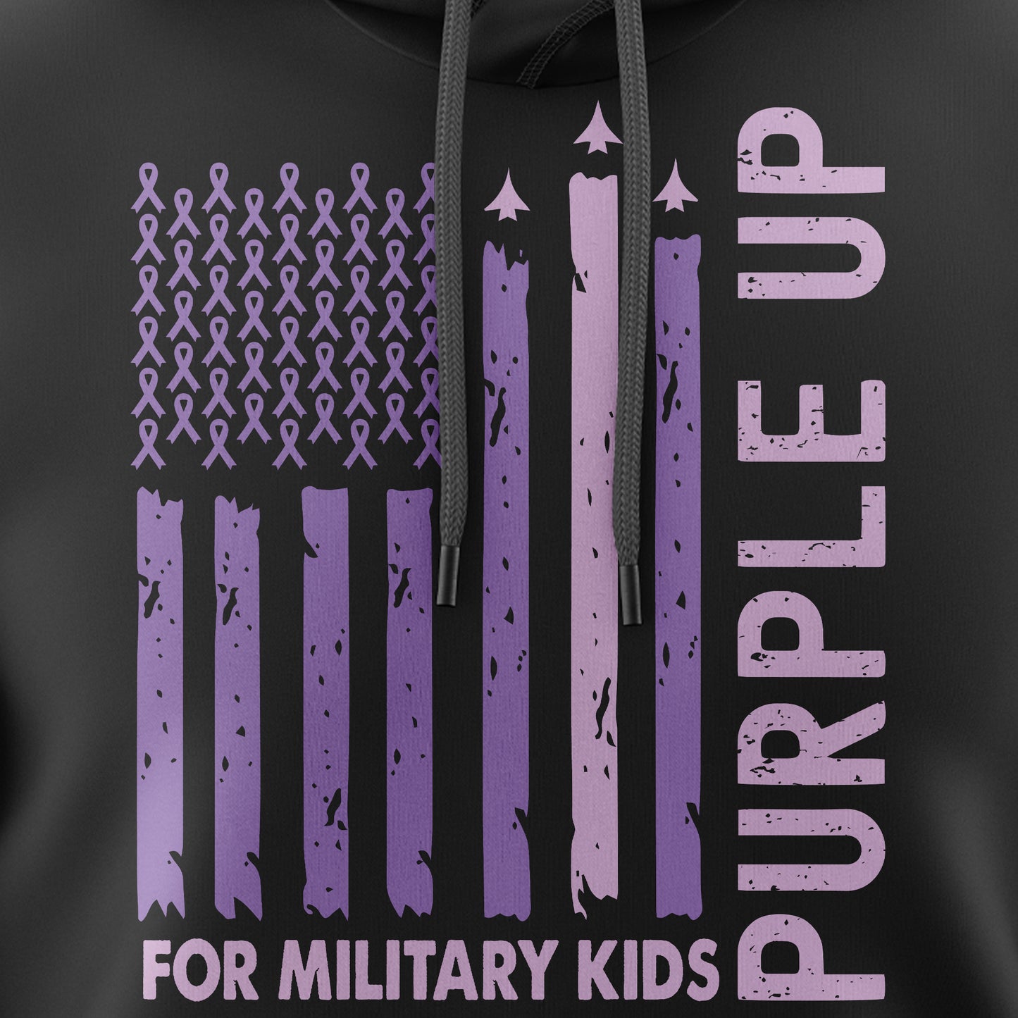 Purple Up for Military Kids – Hoodie