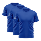 Alpha Freedom Royal Blue Short Sleeve T-Shirt – USA Flag Sleeve | 3-Pack