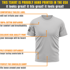 Alpha Freedom Granite Short Sleeve T-Shirt – USA Flag Sleeve | 3-Pack