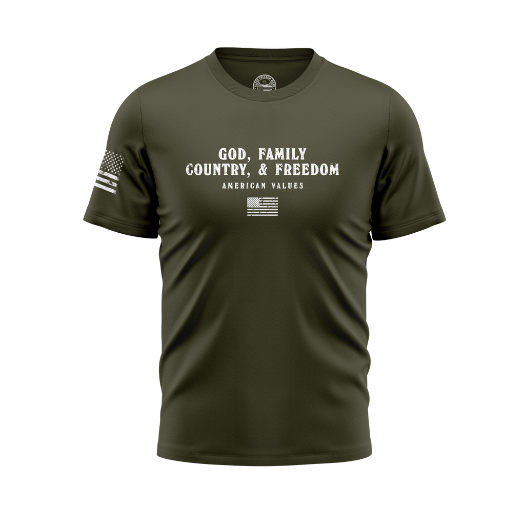 God, Family, Country & Freedom Tee