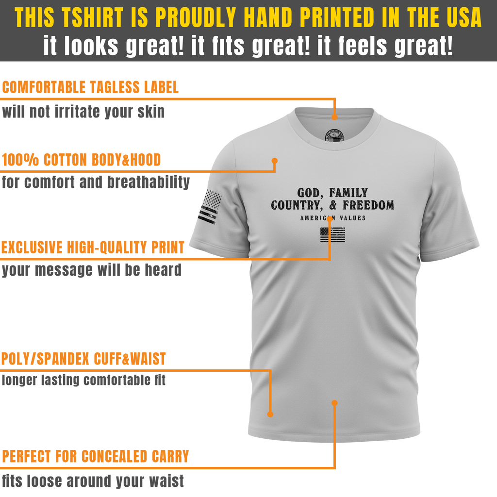 God, Family, Country & Freedom Tee