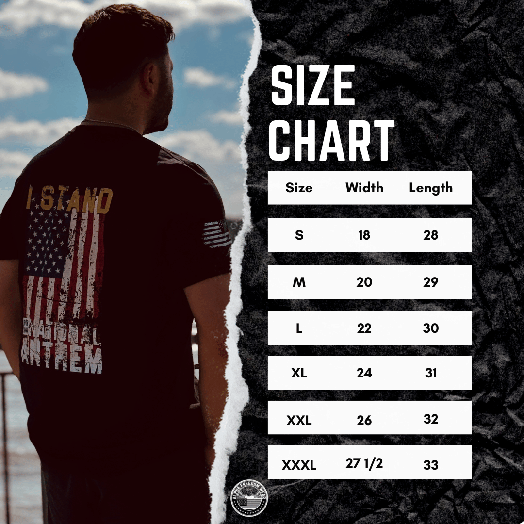 T-SHIRT  SIZE CHART