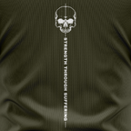 Strength Through Suffering Tee — USA Flag Sleeve