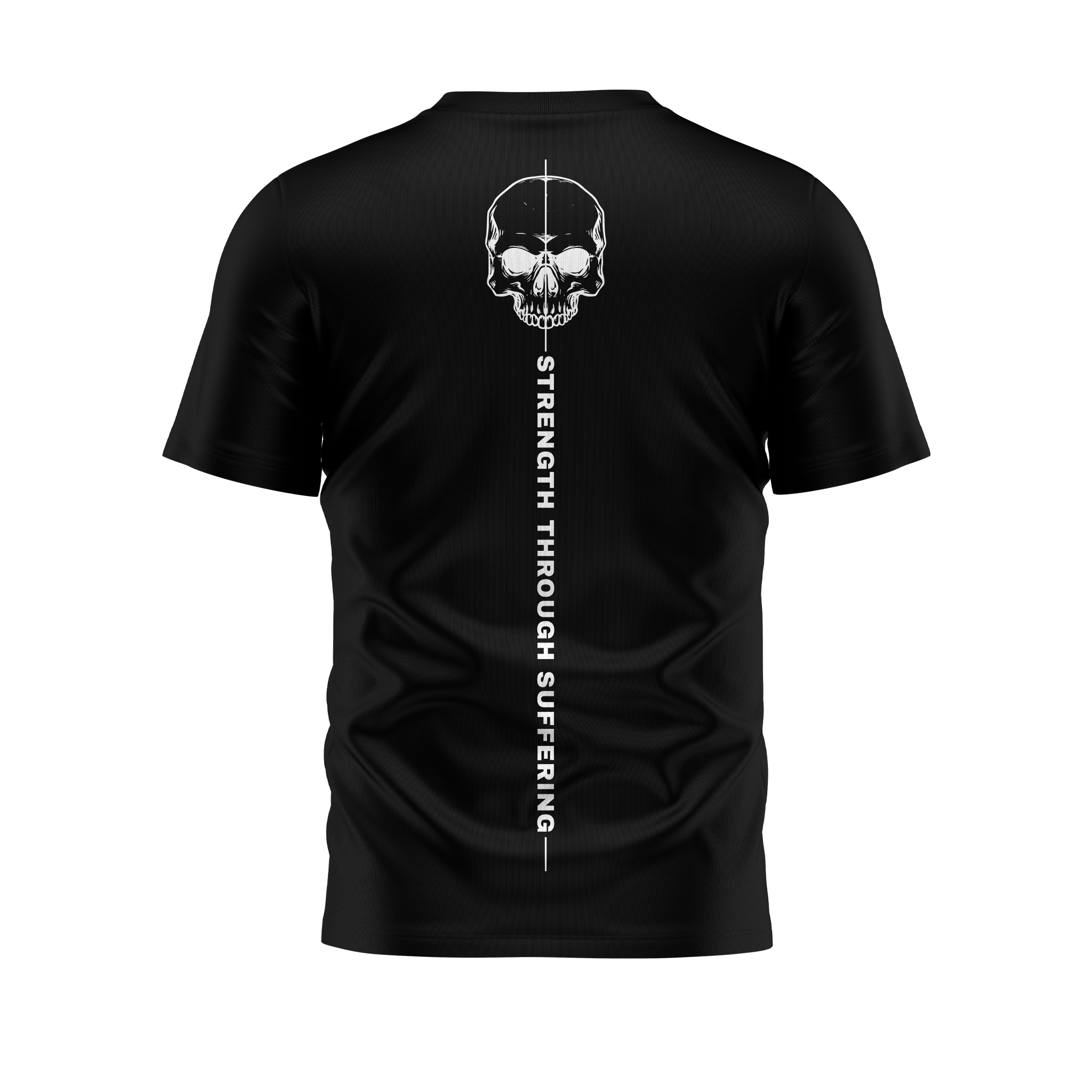 Strength Through Suffering Tee — USA Flag Sleeve