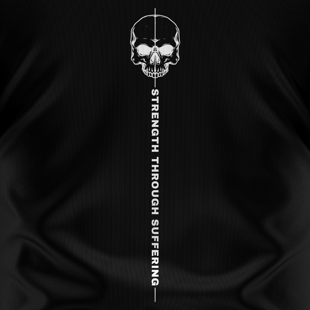 Strength Through Suffering Tee — USA Flag Sleeve