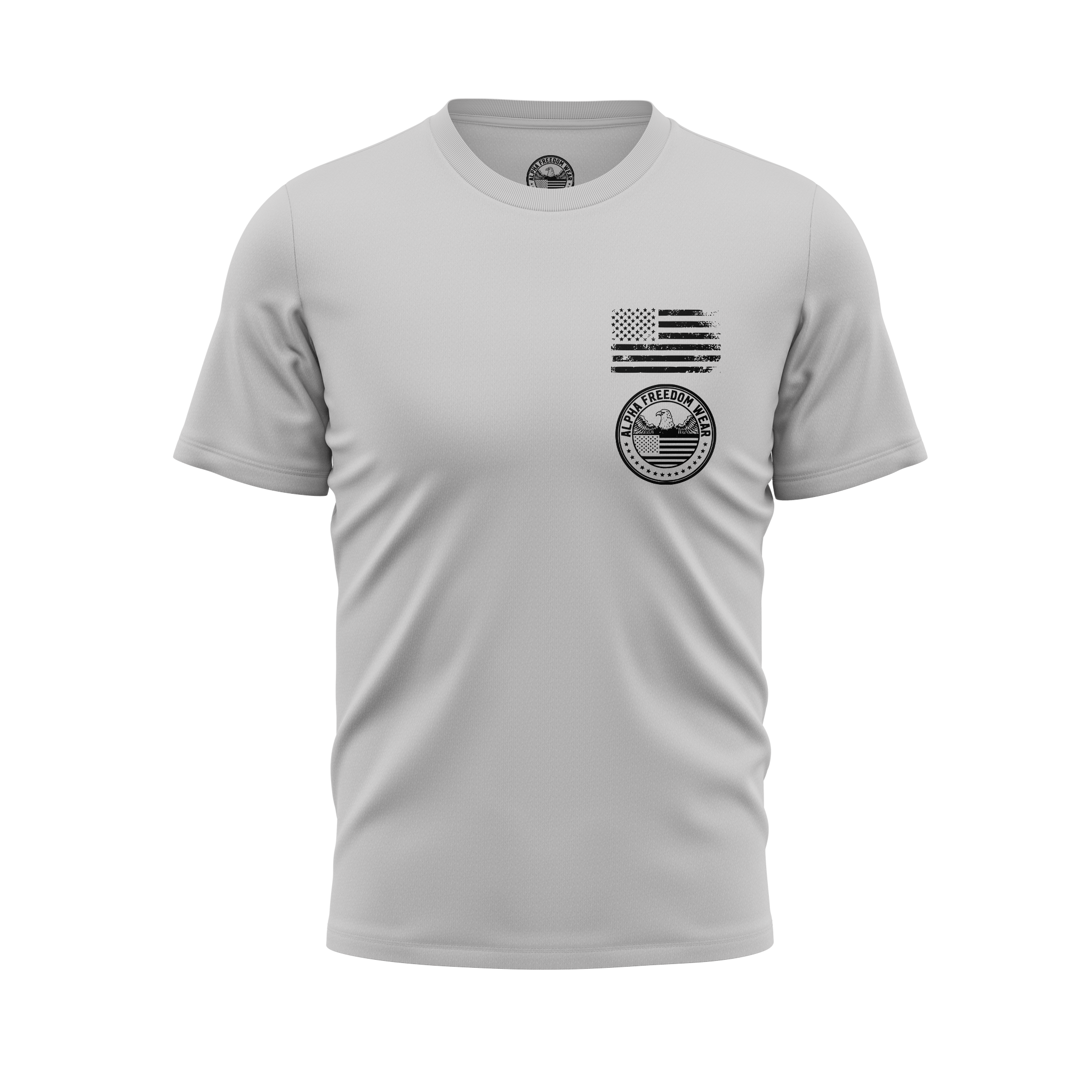 Strength Through Suffering Tee — USA Flag Sleeve