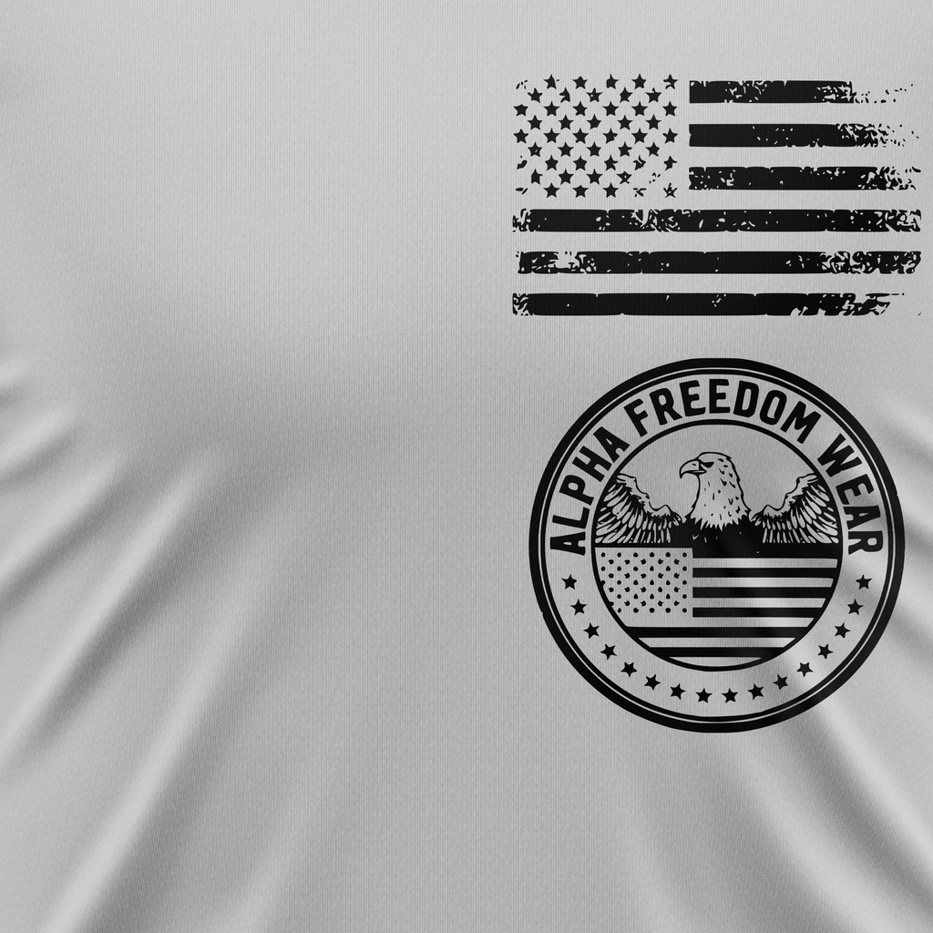 Strength Through Suffering Tee — USA Flag Sleeve