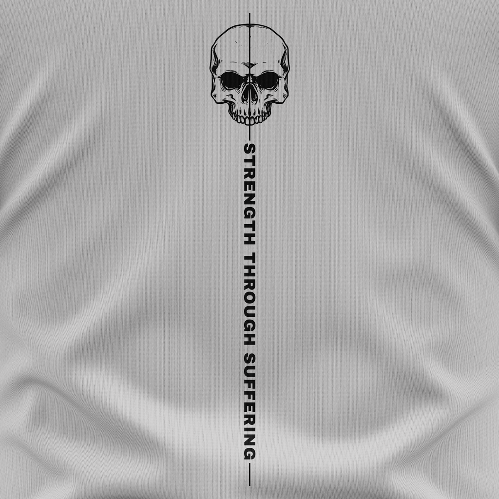 Strength Through Suffering Tee — USA Flag Sleeve