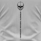 Strength Through Suffering Tee — USA Flag Sleeve