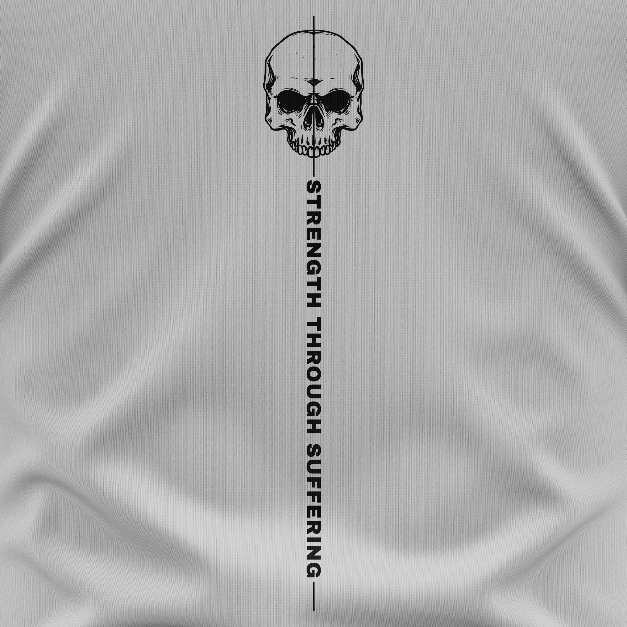 Strength Through Suffering Tee — USA Flag Sleeve