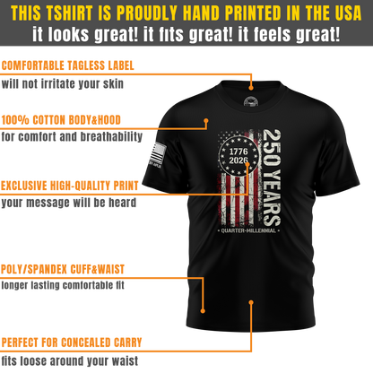 250 Years of America Limited Edition T-Shirt (1776–2026) | Only 250 Made