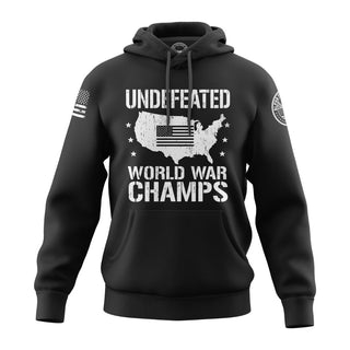 Undefeated World War Champs- Black Hoodie