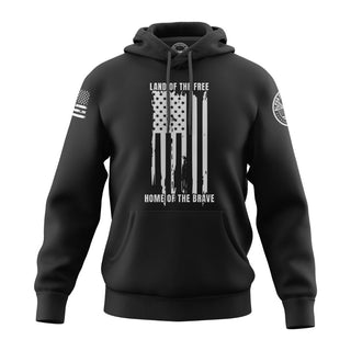 Land Of The Free & Home Of The Brave- Black Hoodie